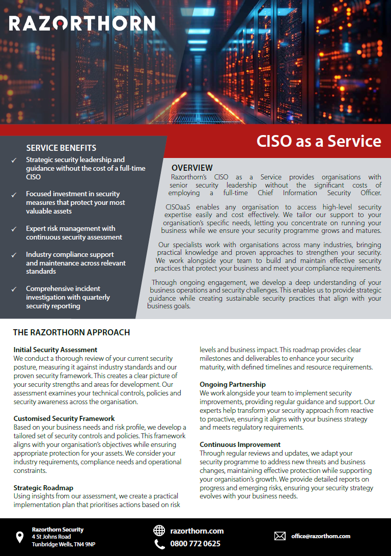 CISO As A Service